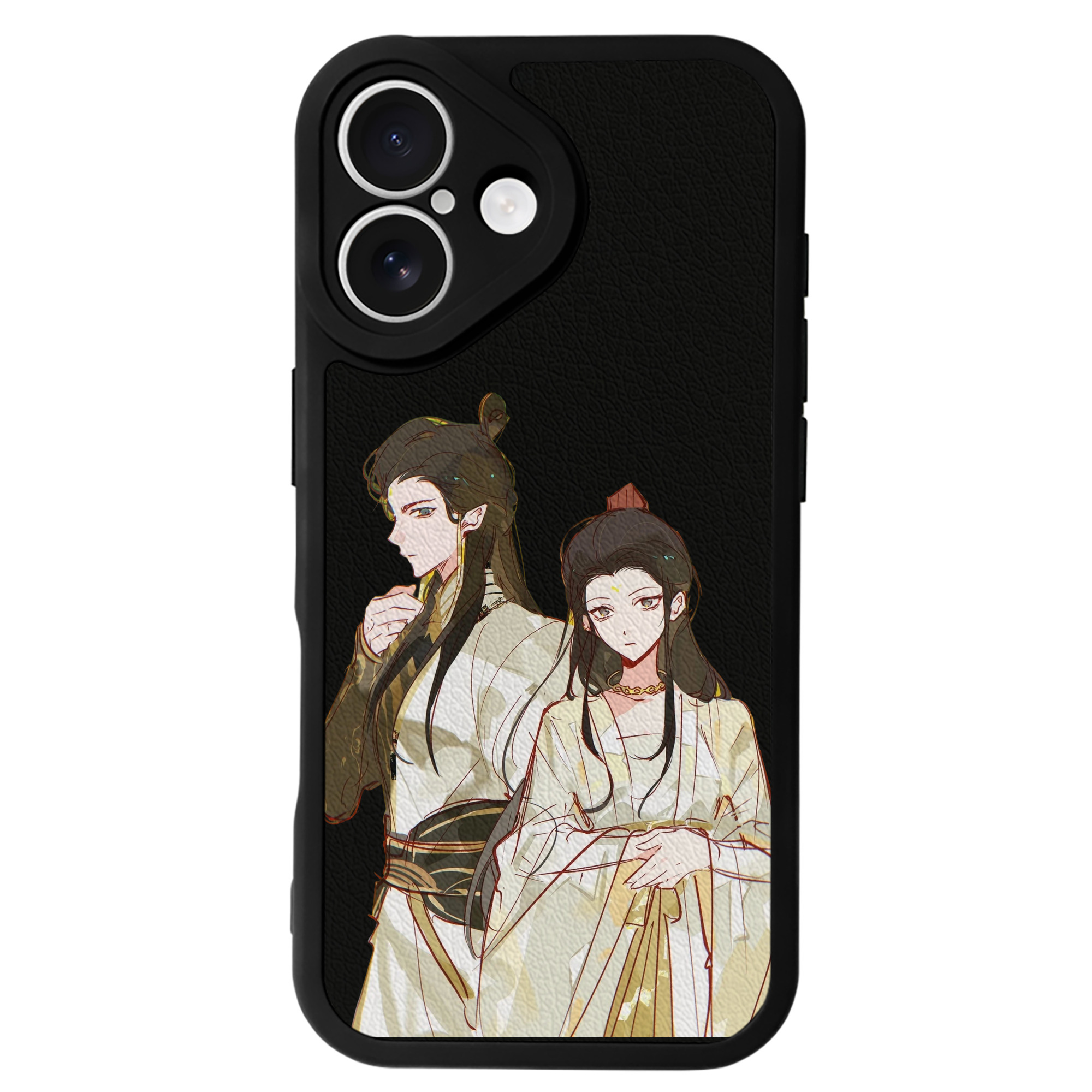 （画像用） Ne Zha 2 ナタ 魔童の大暴れ 【iPhone 16シリーズ対応】シリコンスマホケース（レザー調） 材質：シリコン